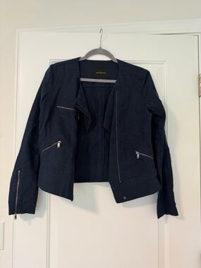 Banana Republic Navy Zip-Front Women’s Jacket